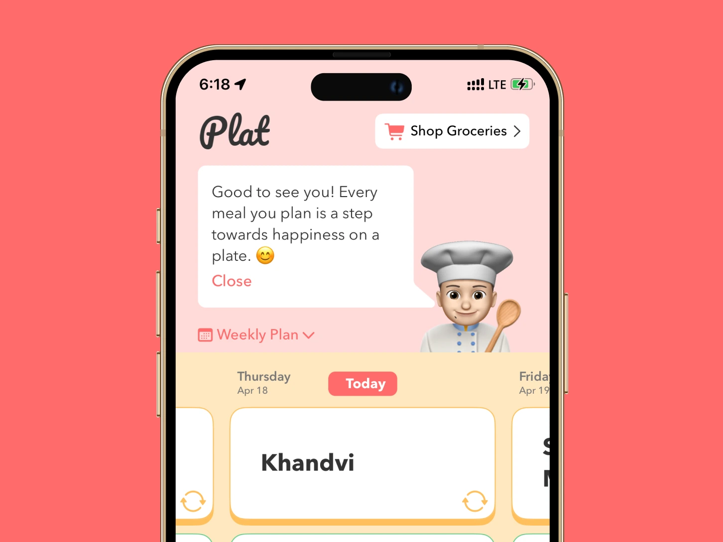 Plat Meal Planning